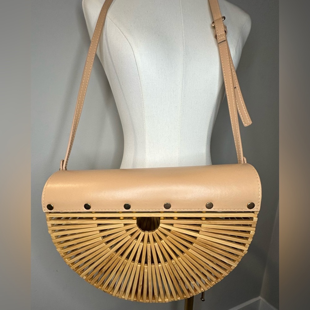 NWT Large Handwoven Bamboo Purse - Picture 4 of 8